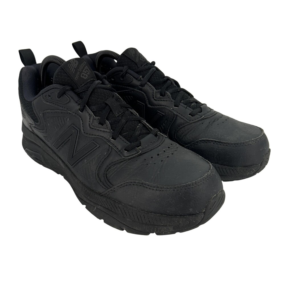 New Balance Shoes Mens Size 9.5 Black Leather 857 Slip Resistant Work MX857AB3